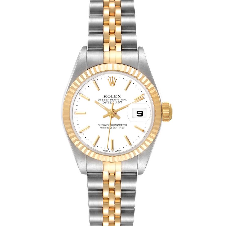 Rolex Gold White Dial Watch