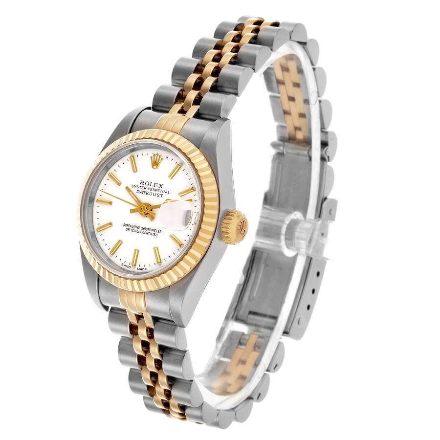 Rolex Gold White Dial Watch