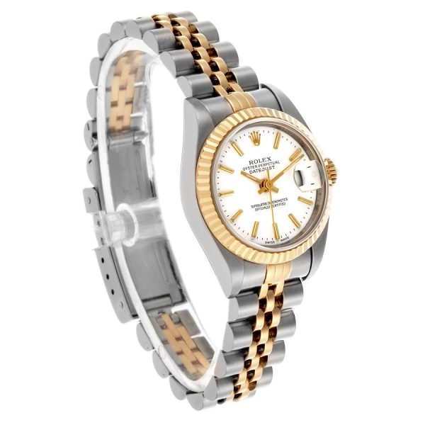 Rolex Gold White Dial Watch