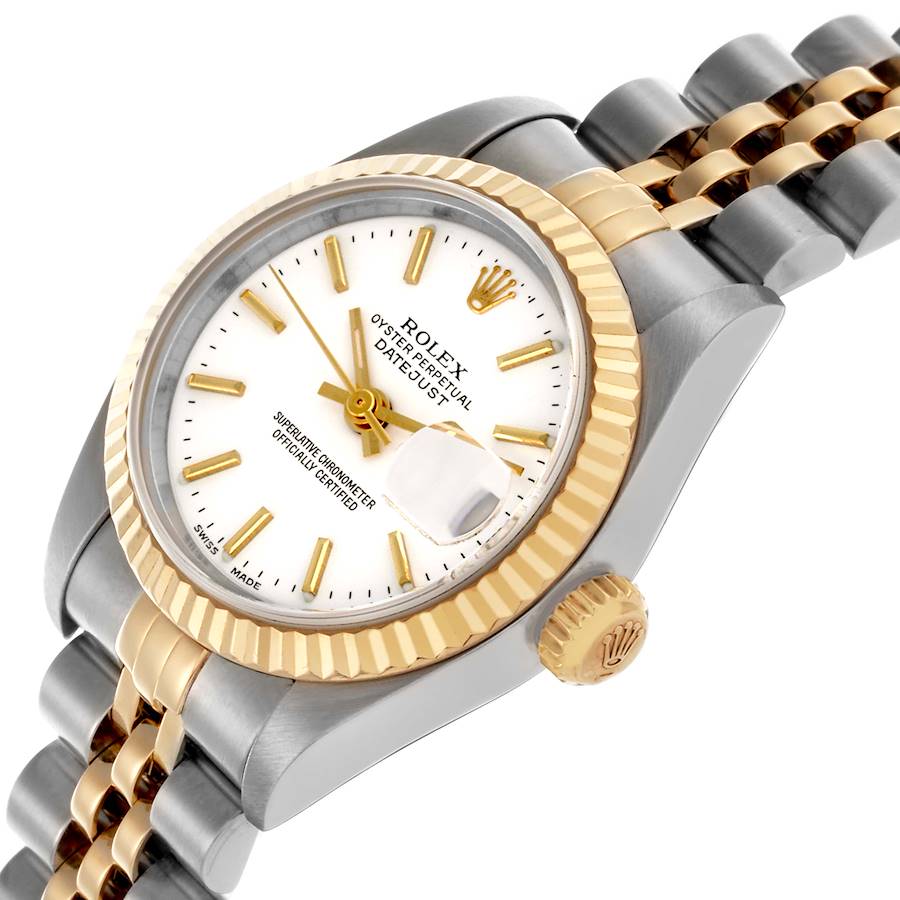Rolex Gold White Dial Watch