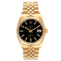Rolex Datejust Yellow Gold Black