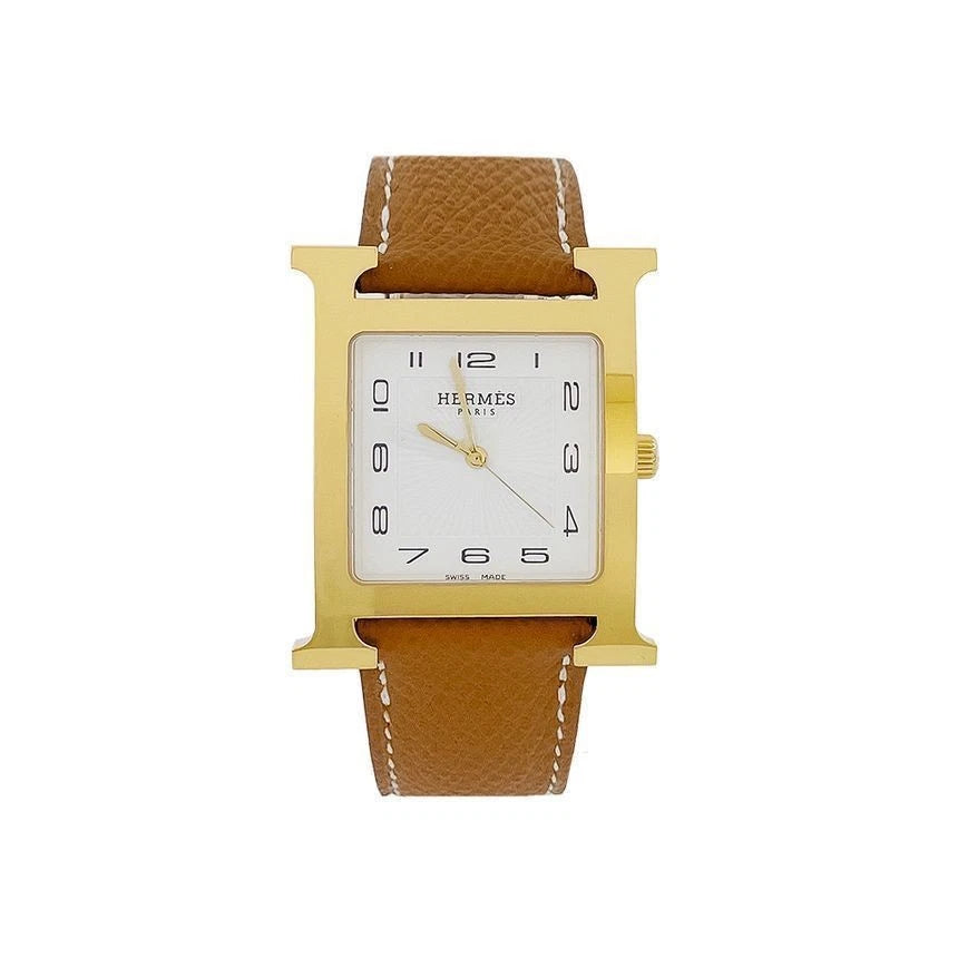 Hermes Heure H Gold Watch