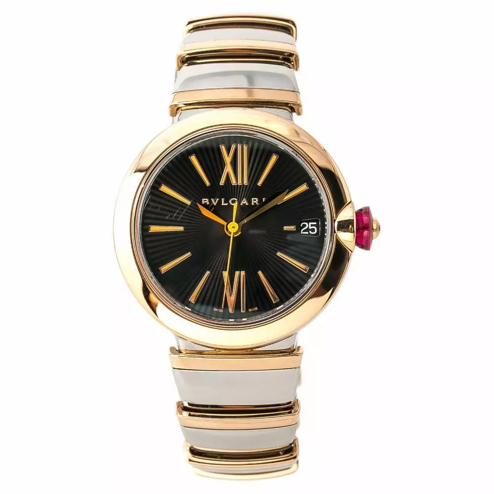 Bvlgari Lucea Black Two-Tone Watch