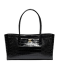 Chanel Black Crocodile Embossed Tote
